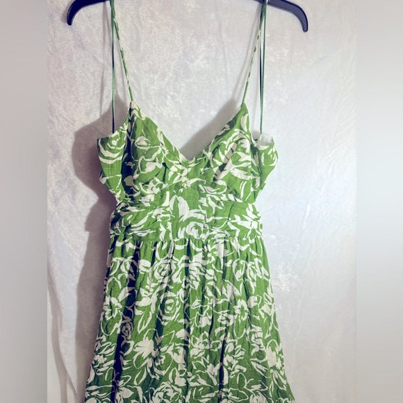 ZARA Floral Cutout Midi Dress - Picture 10 of 12